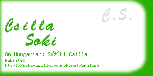 csilla soki business card